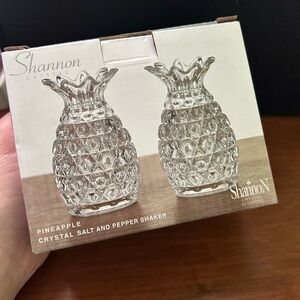 Shannon Crystal Pineapple Salt and Pepper Shakers